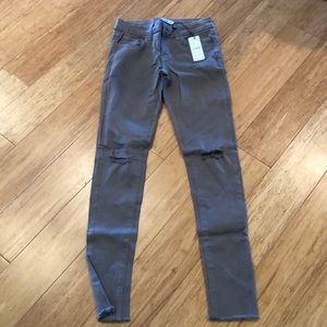 O2 Deninm olive stretch jeans